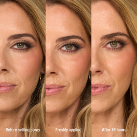 Charlotte Tilbury bottle label and ingredients list showcasing aloe vera and Japanese green tea benefits