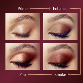 Charlotte Tilbury open palette top-down view showing four complementary shades for easy selection