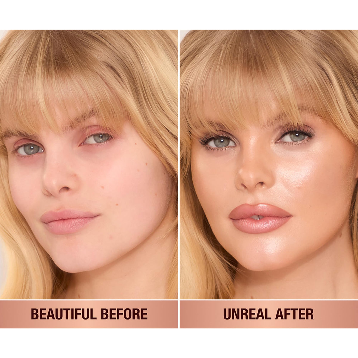 Charlotte Tilbury open stick revealing cream tip for precise, travel-friendly coverage
