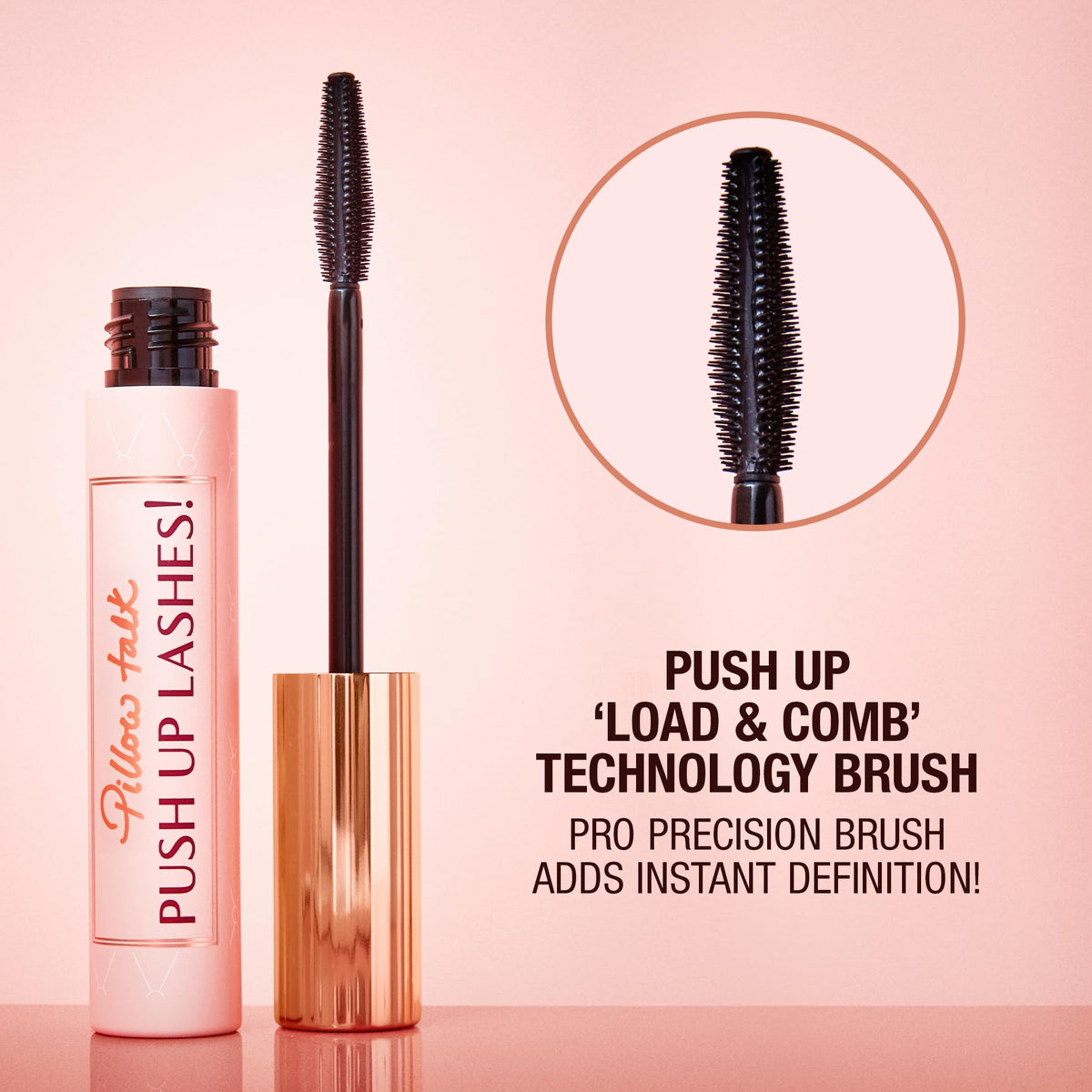 Charlotte Tilbury travel-size tube beside passport for on-the-go convenience