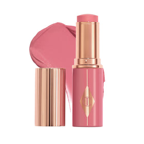 Charlotte Tilbury front packaging showing stick and label, conveys premium portability