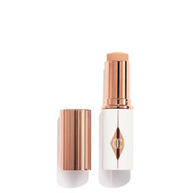 Charlotte Tilbury foundation stick front view showing compact design and easy application