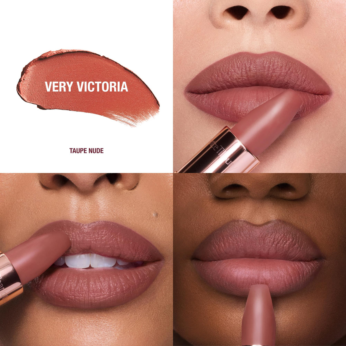 Charlotte Tilbury close-up of square bullet tip for precise, brush-like application