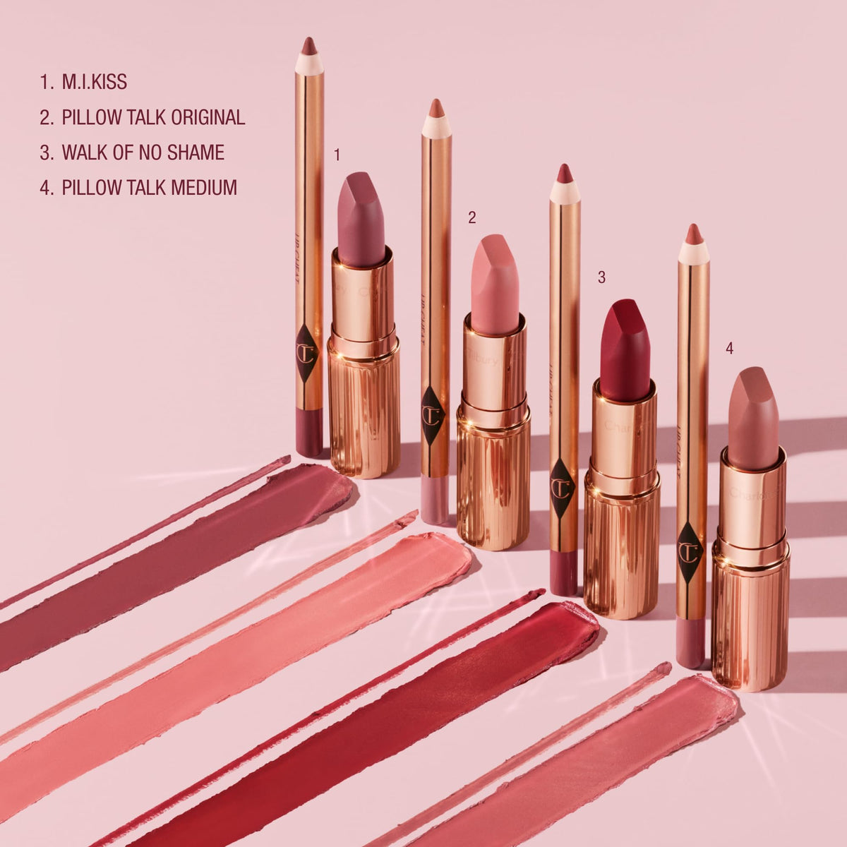 Charlotte Tilbury open tube revealing label and smooth lipstick surface