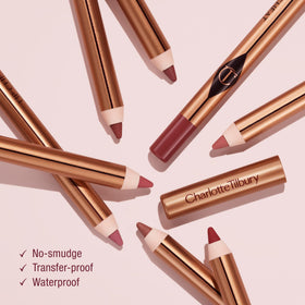 Charlotte Tilbury color stroke on paper highlighting Walk Of No Shame shade and payoff
