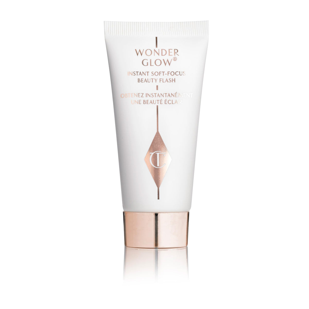 Charlotte Tilbury front packaging showing 15ml tube and brand finish benefits