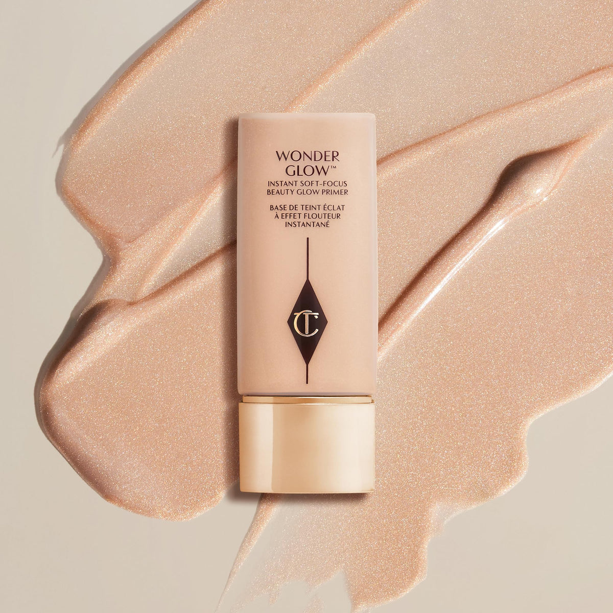 Charlotte Tilbury open cap revealing creamy-serum texture for easy blending