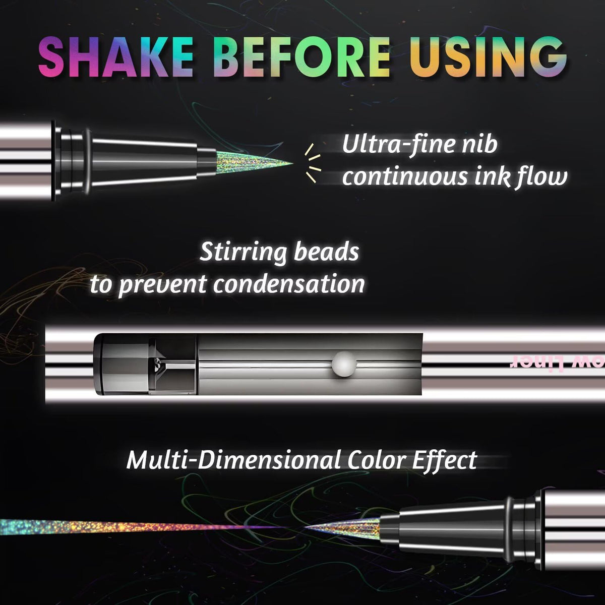 Charmacy Milano open tube revealing shimmer liquid texture and blendability