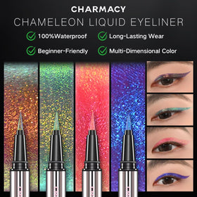 Charmacy Milano swatch showing multicolor shift and intense pigmentation