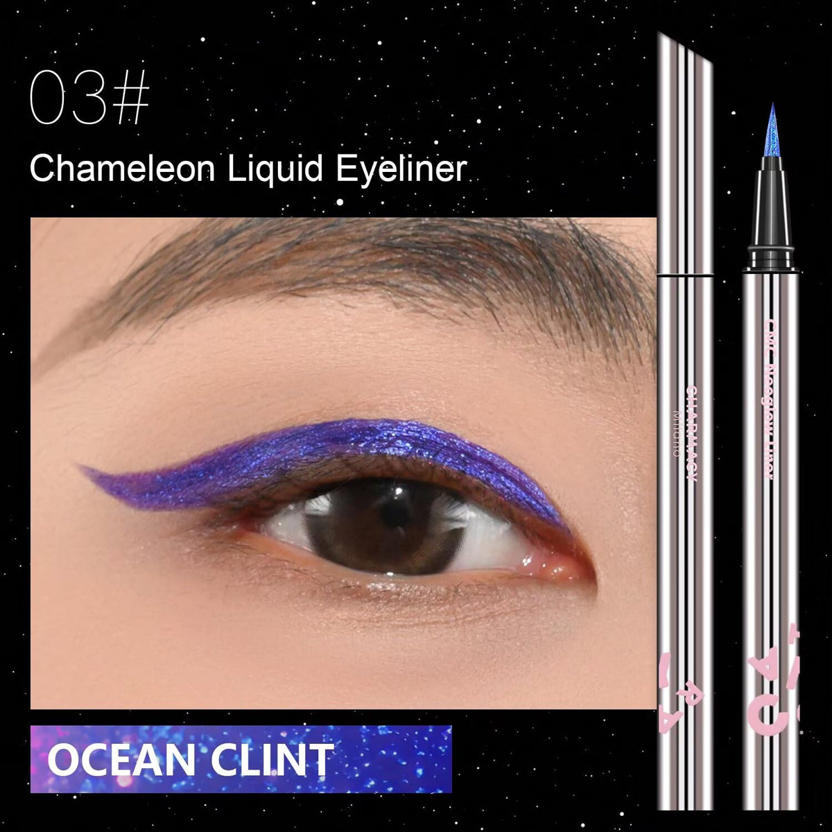 Charmacy Milano ultra-fine tip close-up for precise eyeliner control