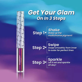 Charmacy swatch on arm showing duochrome shift and pigmentation