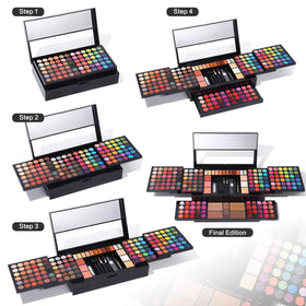 CHARMCODE contour and highlighter pans demonstrating sculpting options