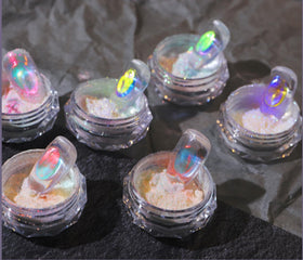 CHARMING MAY ultra-fine powder close-up revealing smooth pearlescent texture for even application