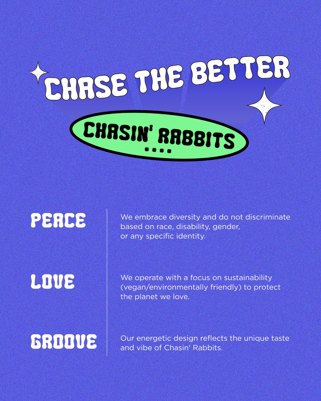CHASIN' RABBITS in a cosmetic bag lifestyle shot for on-the-go refreshing benefit