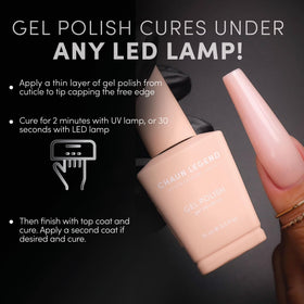 Chaun Legend cured nails reflecting light showing high-shine finish and chip resistance