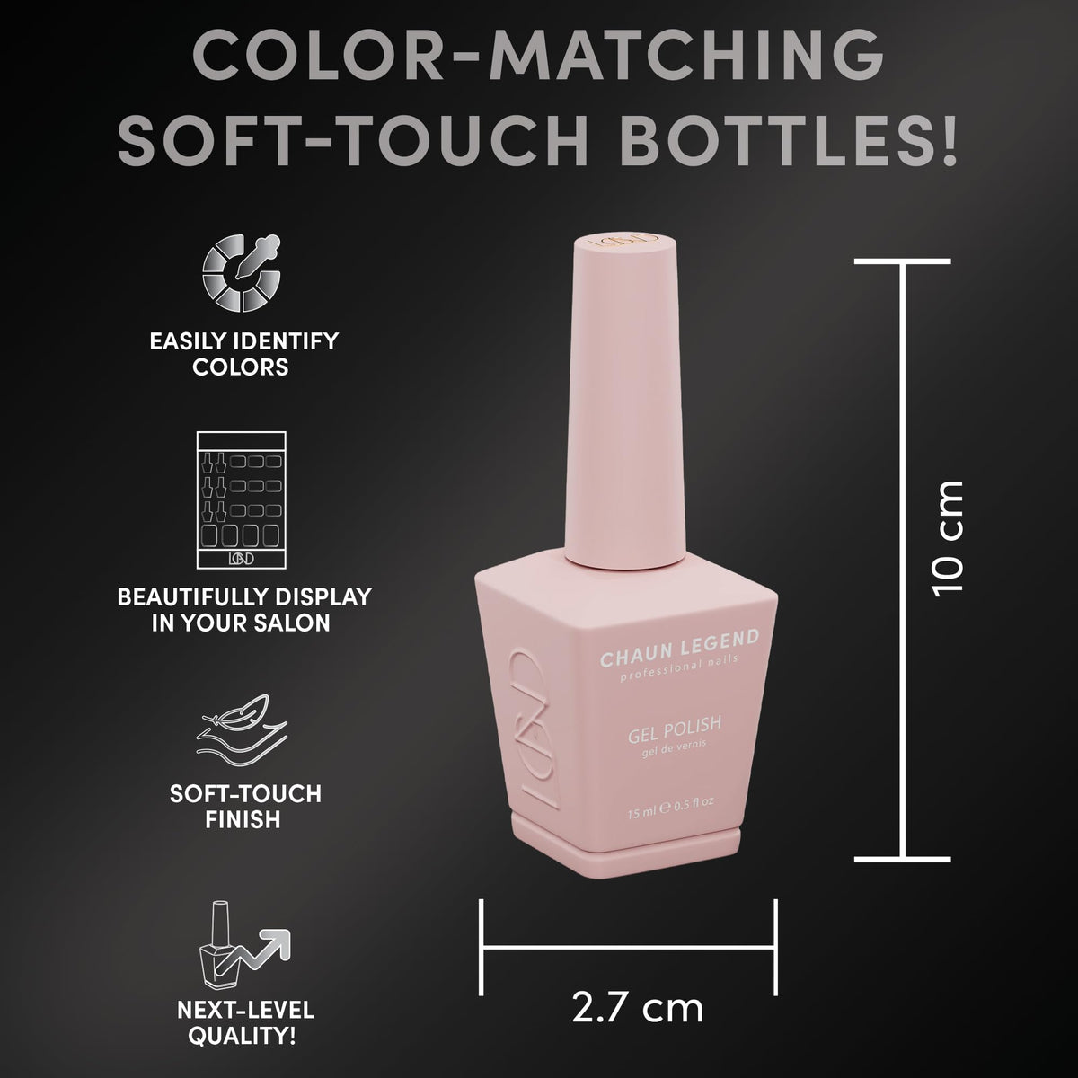 Chaun Legend texture pool shot demonstrating bubble-free, self-leveling gel