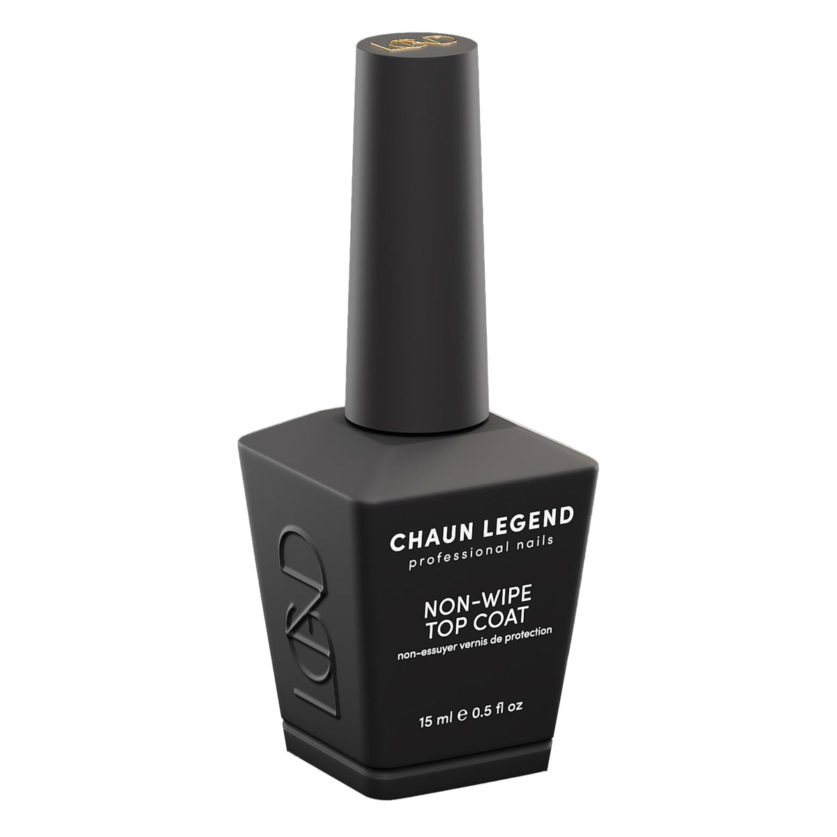 Chaun Legend top coat front packaging showing glossy bottle finish and professional label