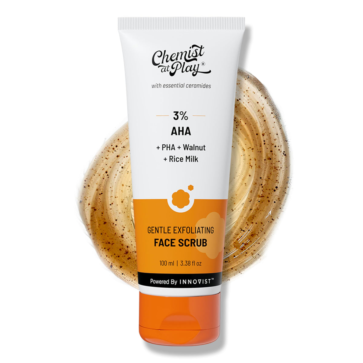 Chemist At Play front packaging showing 100ml tube and benefits