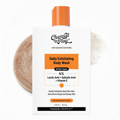 Chemist At Play front packaging showing label and benefits for clear skin