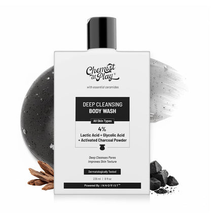 Chemist at Play front packaging showing product and clear benefit