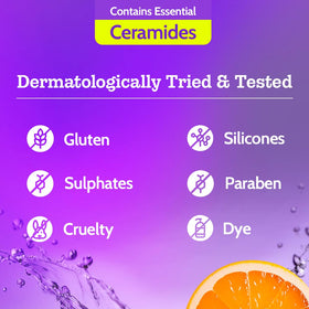 Chemist at Play ingredient label highlighting vitamin C, AHAs and ceramides