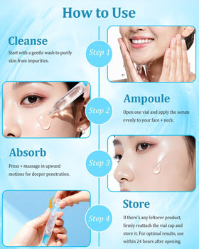 CHEOKINGBA applying serum to cheek to show instant hydration boost