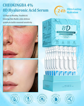 CHEOKINGBA lightweight serum texture close-up showing fast absorption