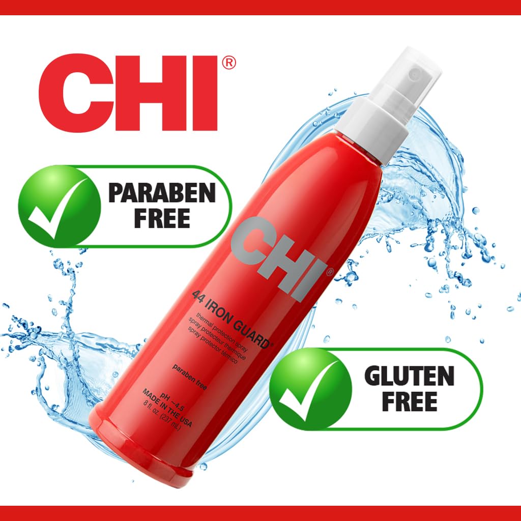 CHI 44 applied on hair showing smoother texture and reduced frizz