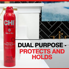 CHI 44 styled blowout after use showing brand result with long-lasting smooth hold