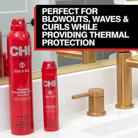 CHI 44 texture on hair showing lightweight mist and protective finish from brand