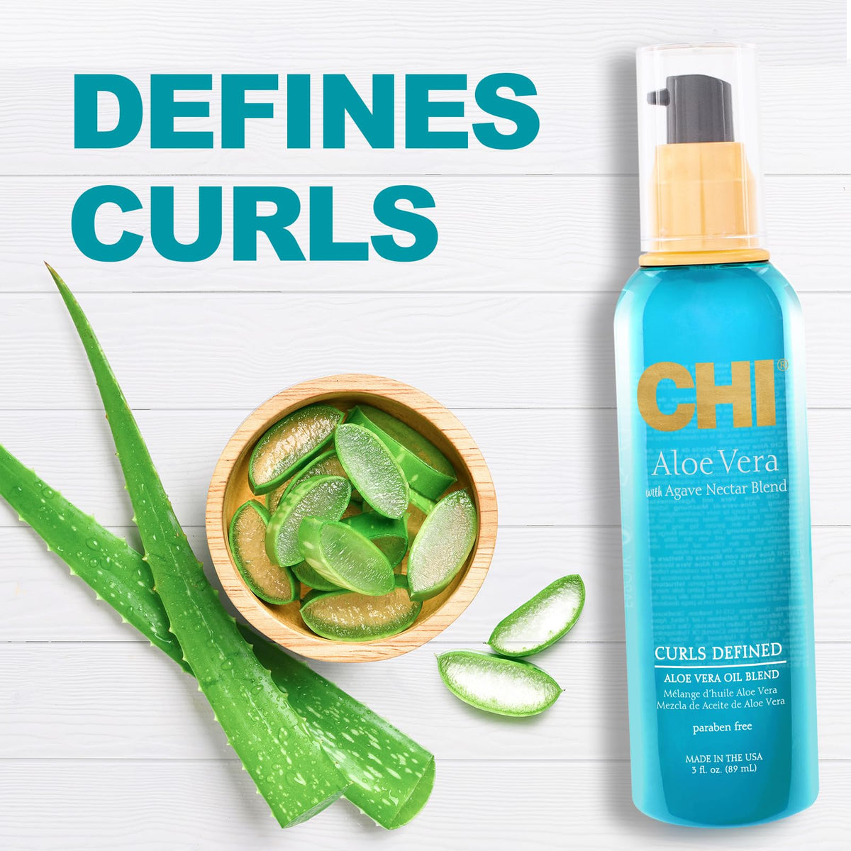 CHI bottle on bathroom shelf in lifestyle setting for daily routine benefit