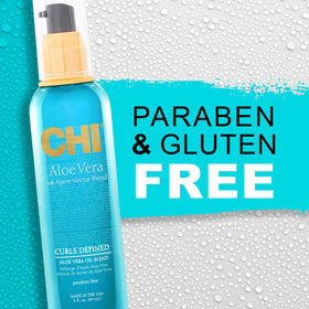 CHI 3 oz bottle beside everyday items showing compact travel benefit