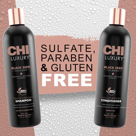 CHI duo staged on bathroom vanity, suggests salon-quality results