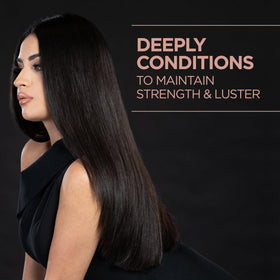 CHI blow drying hair with cream applied showing smoother finish and reduced frizz