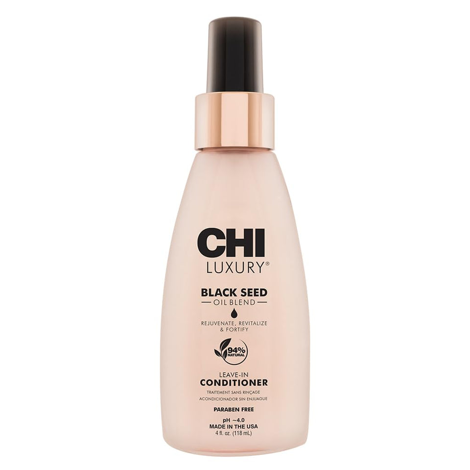 CHI bottle front packaging showing label and 4 oz size, promoting lightweight detangling