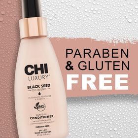 CHI bottle next to a ruler for 4 oz size reference and travel-friendly benefit