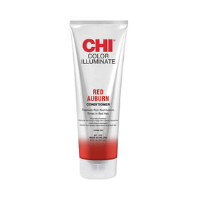 CHI front packaging of red auburn conditioner showing brand and shade benefits