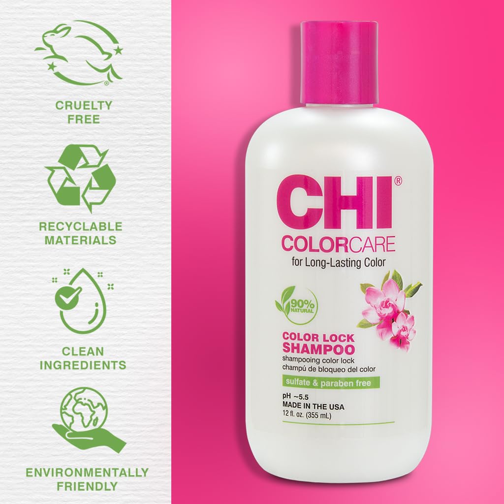 CHI 12 oz bottle next to common items to show size and value