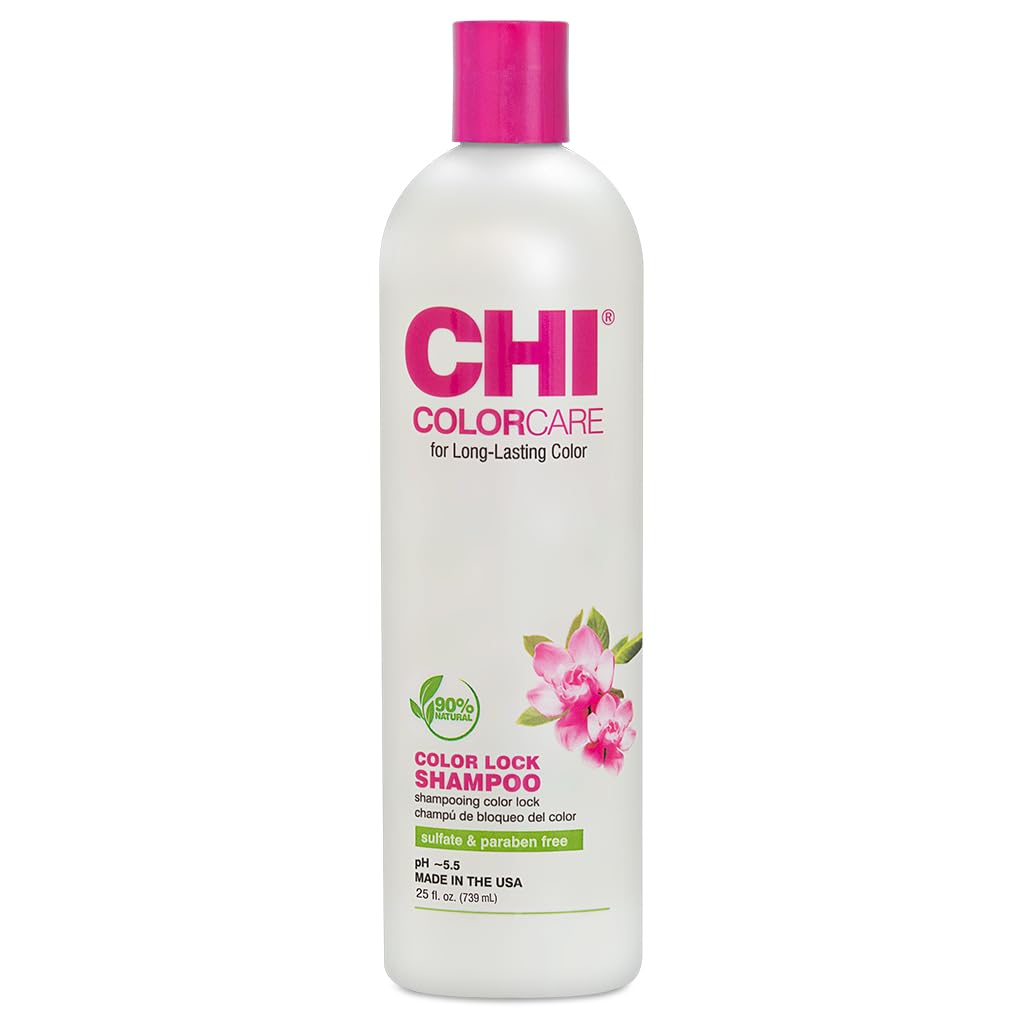 CHI front bottle showing product and clear branding for color protection