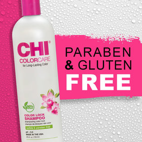 CHI creamy lather texture that gently cleanses while preserving color