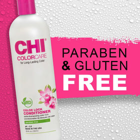 CHI ColorCare label close-up showing ingredients list for informed choices