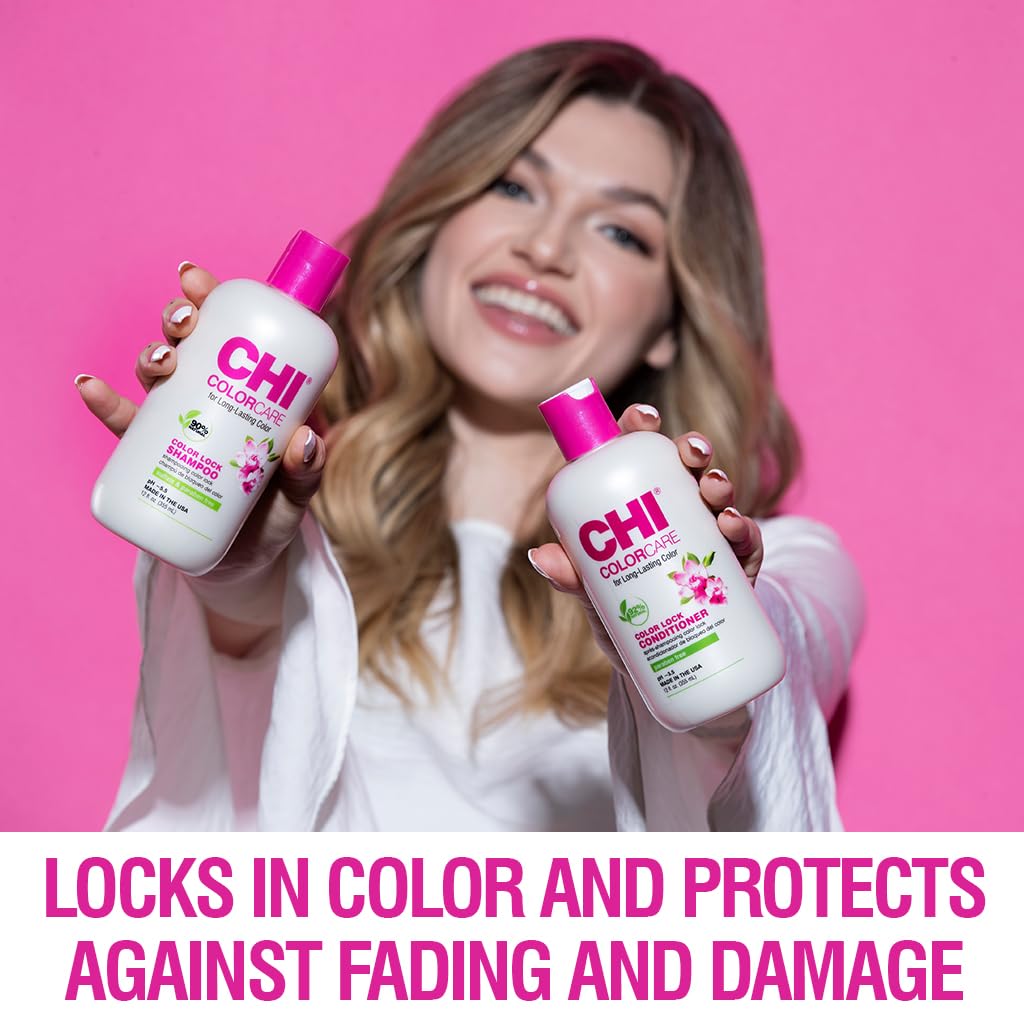 CHI shampoo with matching conditioner illustrating complete color care