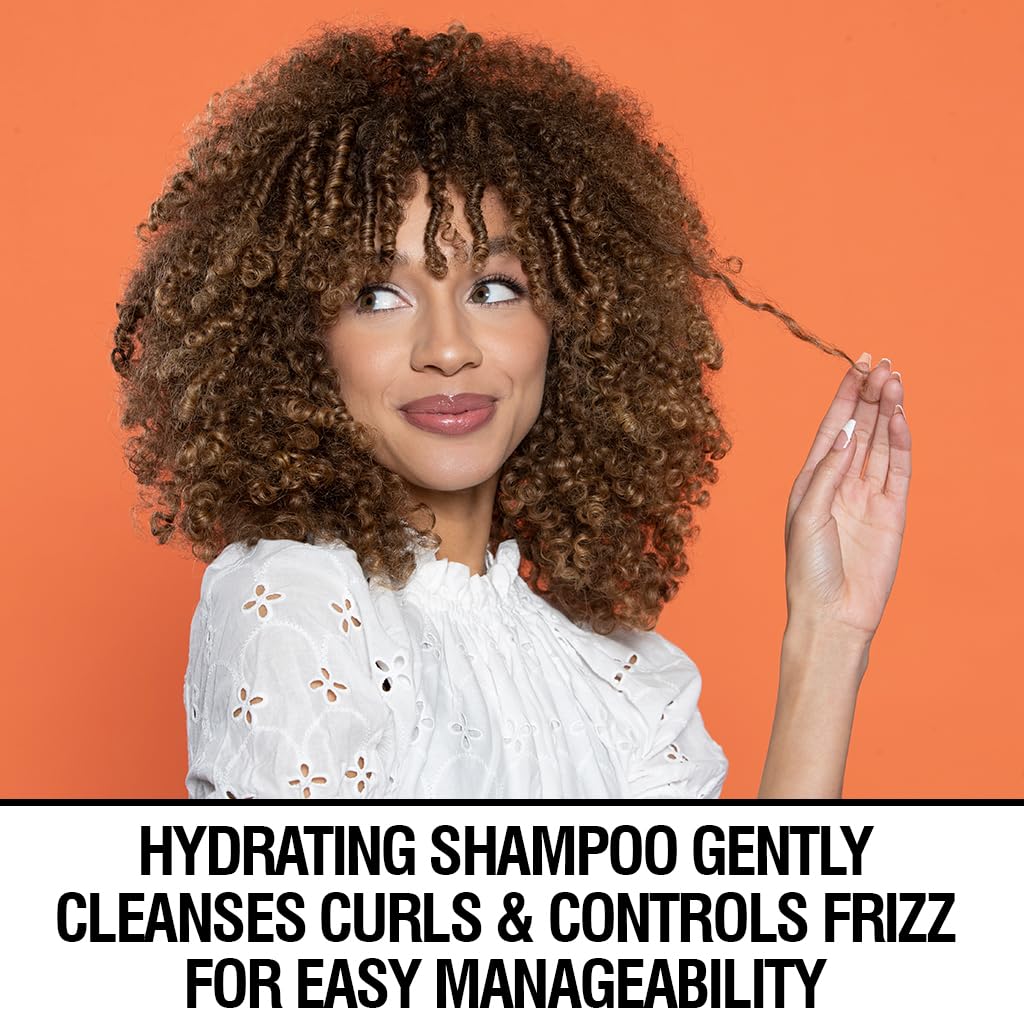 CHI CurlyCare in-shower use on curly hair demonstrating detangling