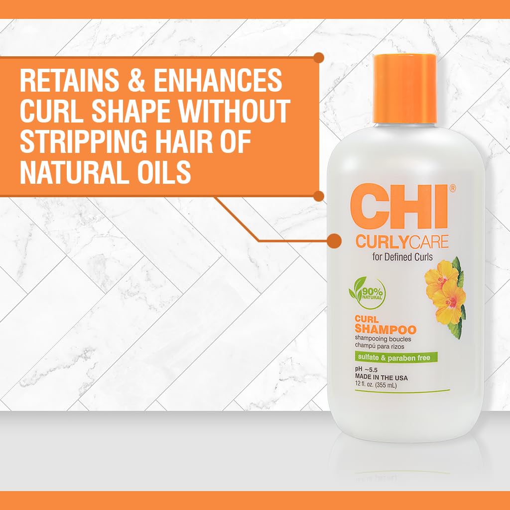 CHI CurlyCare pump close-up highlighting dispenser for easy use