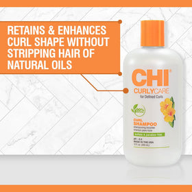 CHI CurlyCare pump close-up highlighting dispenser for easy use