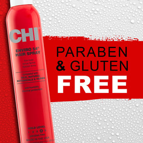 CHI Enviro 54 fine aerosol spray pattern demonstrating even, lightweight hold