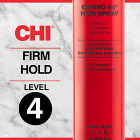 CHI Enviro 54 close-up label highlighting ceramic and protein benefits