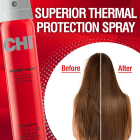 CHI applied at roots to show visible lift and longer-lasting volume