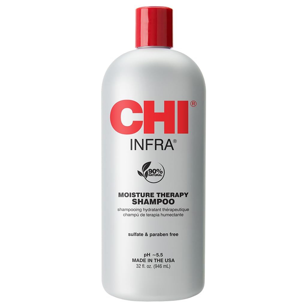 CHI Infra shampoo front bottle view showing 32 oz size and label benefits
