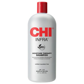 CHI Infra shampoo front bottle view showing 32 oz size and label benefits